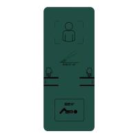 君绘 新大纲仰卧起坐考核垫 仰卧卷腹训练垫子瑜伽垫 1830*800*10mm