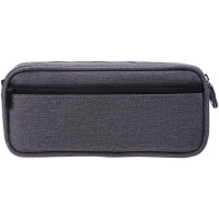 得力 笔袋 66782(深灰) 简约风格可收纳20cm直尺小学生学习收纳笔袋