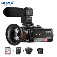 欧达(ORDRO)专业版 4K摄像机专业直播录像机家用手持DV光学变焦高清数码摄影机vlog短视频会议 AC5