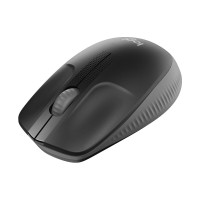 罗技(Logitech)M190 黑色无线鼠标 中大手全尺寸笔记本电脑家用办公无线光电USB鼠标电池 即插即用 对称防滑