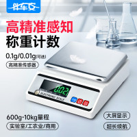 伴车安 电子天平高精度电子秤克称天平秤中药珠宝黄金秤实验CN-方盘2kg/0.01g配砝码