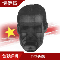 博伊畅 T型头靶 15*23cm 训练靶纸打靶器材考核打靶射击靶纸 T型头靶1千张/包