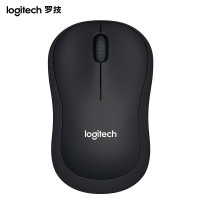 罗技(Logitech)B220 黑色无线鼠标 无线静音鼠标办公 笔记本电脑办公usb鼠标Mac电池 中小手小巧便携