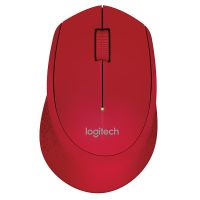 罗技(Logitech)M280 红色无线鼠标 笔记本电脑商务办公鼠标人体工学鼠标USB右手鼠标舒适多彩