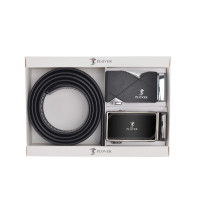 PLOVER 皮带 黑色 GDSK01-2DA 香港啄木鸟自动扣双头皮带套装