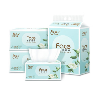 洁柔牌纸面巾抽纸Face白茶花香软抽120抽3层3包*2提