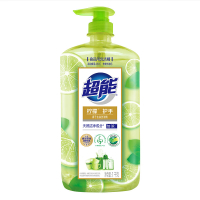 超能 离子去油洗洁精1kg(柠檬护手)天然洁净成分 去油不残留
