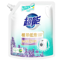 超能 植翠洗衣液(时尚炫彩) 薰衣草香 2kg*1袋 天然椰油 低泡易漂