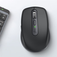 罗技(Logitech)MX Anywhere 3S 石墨黑 无线蓝牙鼠标 充电办公静音家用鼠标双模