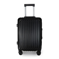 PLOVER 拉杆箱 黑色 GD2655-24A 香港啄木鸟万向静音轮24寸铝合金框海关锁拉杆箱