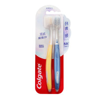 高露洁 宽柔绵绵丝牙刷2支 纤细软毛小宽头女士敏感牙齿酸痛种植牙龈牙周 净适刷 2支装