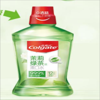 高露洁(Colgate)茉莉绿茶漱口水含氟漱口水深层清洁去口臭清新无酒精 500ml