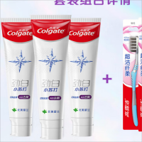 高露洁高露洁劲白小苏打留兰香120g+劲白小苏打茉莉香120g+冰爽龙井120g+牙刷+牙刷