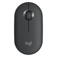 罗技(Logitech)Pebble鹅卵石 无线蓝牙鼠标 家用时尚小巧便携 石墨黑