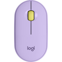 罗技(Logitech)Pebble鹅卵石 无线蓝牙鼠标 家用时尚小巧便携 星幕紫