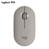 罗技(Logitech)Pebble鹅卵石 无线蓝牙鼠标 家用时尚小巧便携 烟云灰