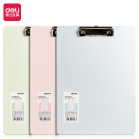 得力(deli) A4文件夹夹板 PE103板夹 写字板书写板夹诗朗诵板 垫板马卡龙色系 文件收纳 颜色随机