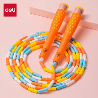 得力(deli)安格耐特FT121-2竹节跳绳老师推荐户外运动健身锻炼入门花式跳绳可调节