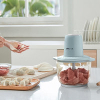 小熊(bear)QSJ-C03B1绞肉机家用电动不锈钢搅拌机绞馅机切碎肉机辅食料理机