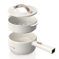 小熊(Bear)DRG-E15F2 电热锅 小电锅分体式宿舍小锅多功能火锅煮面锅电炒锅