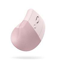 罗技(Logitech)Lift 无线 双模 低噪 垂直 人体工学鼠标 樱花粉