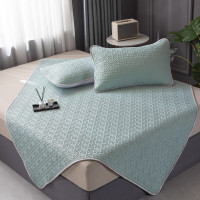 唐纳家纺玉石云母乳胶凉席三件套 玉石蓝 席面:150×200cm 枕套:48×74cm TN-SSM23027