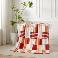 唐纳家纺法兰绒四季毯 四方格 180*200CM TN-BK24033