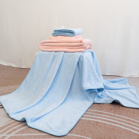 唐纳家纺 毛浴巾组合三件套 毛巾5*75cm*2 浴巾70*140cm*1 TN-PB25034