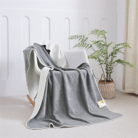 唐纳家纺华夫格午休毯 灰色 100*180CM TN-BK24089