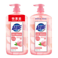 超能 1.5kg*2瓶 白桃苏打洗洁精 快速去油 洁净无忧 白桃清新祛味