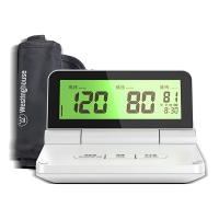 西屋测量血压仪家用高精准便携式可折叠医用级血压计上臂式老人血压测量仪 A1白色:语音指导+电池/电源两用+分组记忆