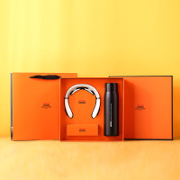 豹牌按摩器健康套装 BP-T3保温杯 白色/黑色 保温杯颈椎按摩仪组合