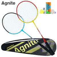 得力(deli)安格耐特FH667铁合金分体羽毛球拍(含3球) 日常活动用品