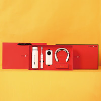 豹牌套装 BP-T67 红色 保温杯 电动牙 颈椎按摩仪 充电宝组合