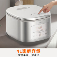 九阳 家用电饭煲大火力多功能电饭锅焖煮防溢高颜电煮锅 F-40FZ4399/沙丘灰/ 4L