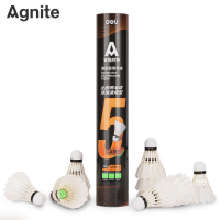 得力(deli)安格耐特F2205全圆羽毛球(白色)(12只/筒) 训练耐打12只装防风比赛用球