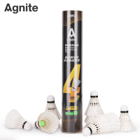 得力(deli)安格耐特F2203羽毛球(白色)(12个/筒) 学生娱乐训练级室内外球馆俱乐部练习用球