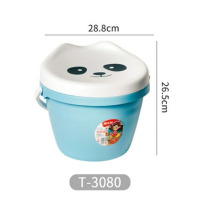 禧天龙(Citylong)T-3080桶凳 儿童玩具收纳桶带盖桶凳(蓝)