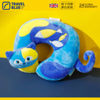 蓝旅(TRAVEL BLUE) 282猫咪凯蒂 可爱卡通儿童旅行安全座椅枕3-12岁宝宝颈椎脖子u型枕护颈枕