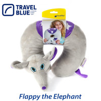 英国蓝旅Travel Blue 283小飞象 宝宝儿童u型枕旅行枕安全座椅枕头护颈枕车用颈枕