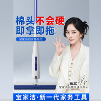 宝家洁 吸水海绵拖把家用免手洗胶棉拖把欧科棉拖把欧科棉拖把-仙女棒(2个棉头)+挂钩