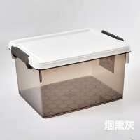 禧天龙(Citylong)X-6268正派收纳箱2个装(烟雾灰) 家用玩具整理箱