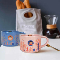 大嘴猴 时尚潮流可爱情侣咖啡杯水杯马克杯套装 PFC508T