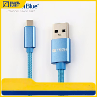 英国蓝旅(Travel Blue) 985蓝色 安卓数据线豪华USB-A 转USB-C 3.0支持快充