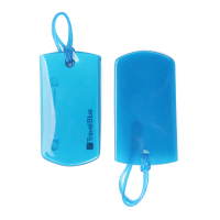 蓝旅(TRAVEL BLUE)016天青蓝 旅行箱方形行李牌商务出行旅游软胶行李标签牌易识别