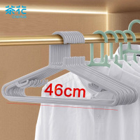 茶花(CHAHUA)大衣架 防滑晾衣架子衣服架衣挂衣服撑子46cm浅灰5只 0731浅灰