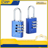 英国蓝旅(Travel Blue)030蓝色 2个彩色数码锁 箱包锁旅行行李锁柜子锁门锁挂锁三位密码锁