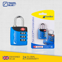 英国蓝旅(Travel Blue )029蓝色 TSA密码锁拉杆行李箱海关锁TSA防盗认证旅行锁