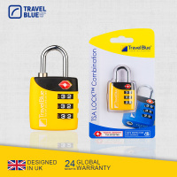 英国蓝旅(Travel Blue )029黄色 TSA密码锁拉杆行李箱海关锁TSA防盗认证旅行锁