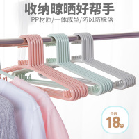 茶花(CHAHUA)大衣架晾衣架 衣服架衣挂架晒衣架衣服撑子挂衣架 18只装0701*3